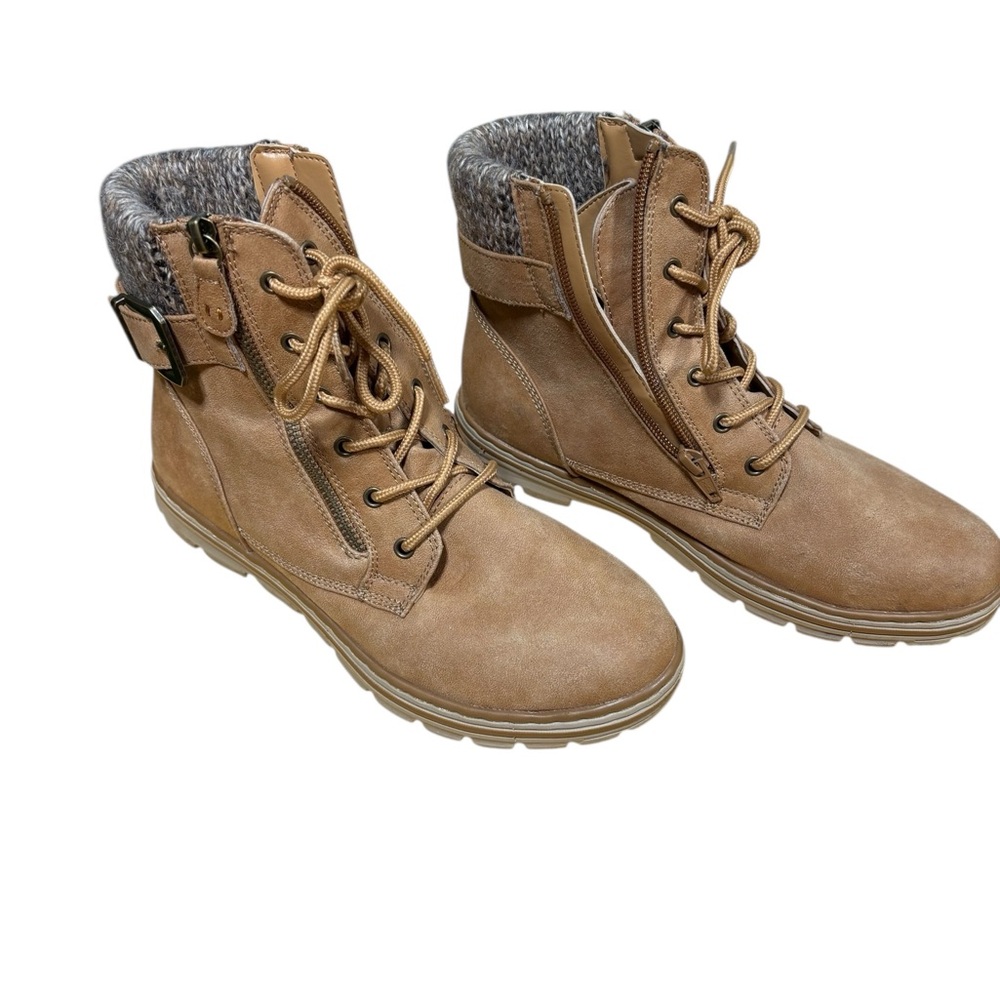 Cliffs by WHITE MOUNTAIN Tan‎ Lace Up Boots